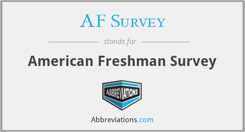 AF Survey - American Freshman Survey